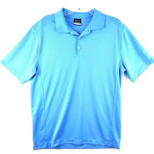 Nike Golf‎ Dri-Fit Mens Large Golfer Polo Shirt Blue Size L